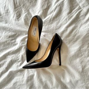 jimmy choo anouk 120 mm leather pumps